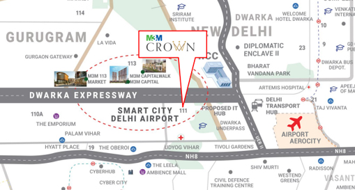 M3M GurgaonLocation Map